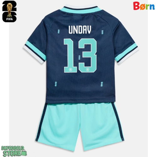 Tyskland Deniz Undav #13 Replika Babytøj Udebanesæt Børn VM 2026 Kortærmet (+ Korte bukser)